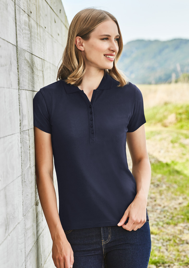 Womens Crew Short Sleeve Polo